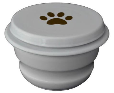 Baby White/Paw Urn
